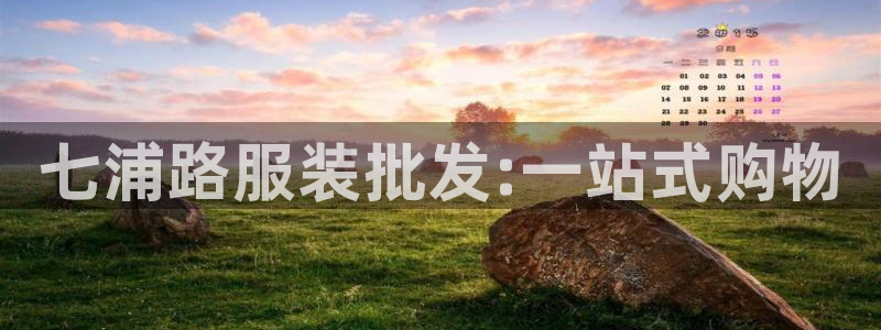 彩票乐发III购彩平台：七浦路服装批发: